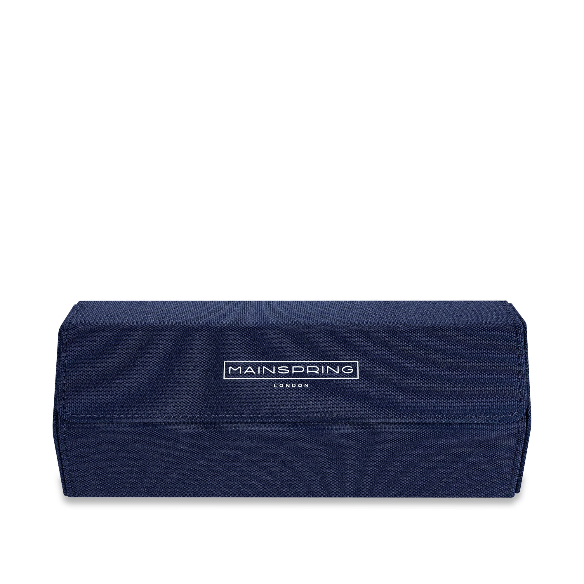 Esagono 3-Slot Watch Roll - Denim Blue