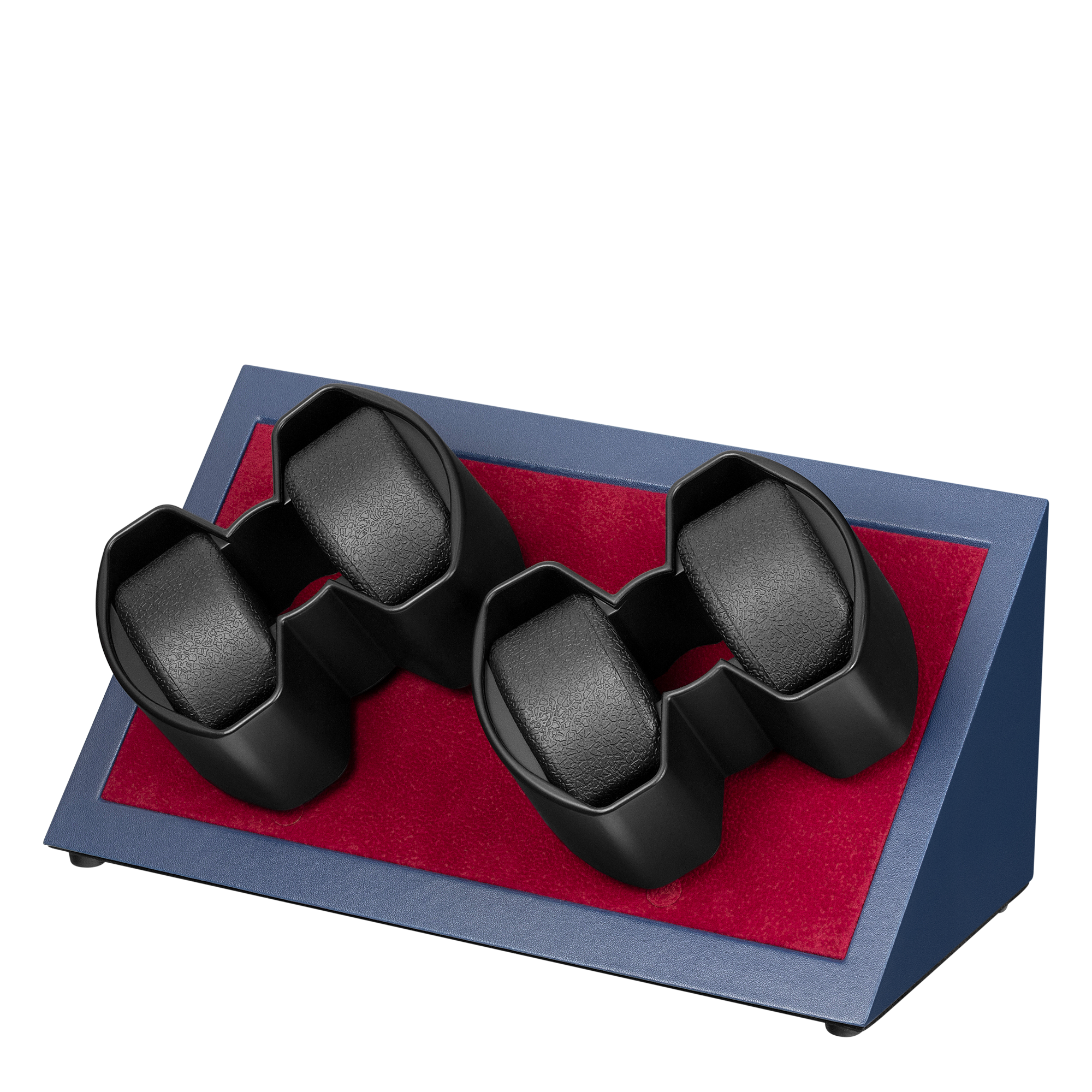 Augustine 4-Slot Watch Winder - Navy Blue