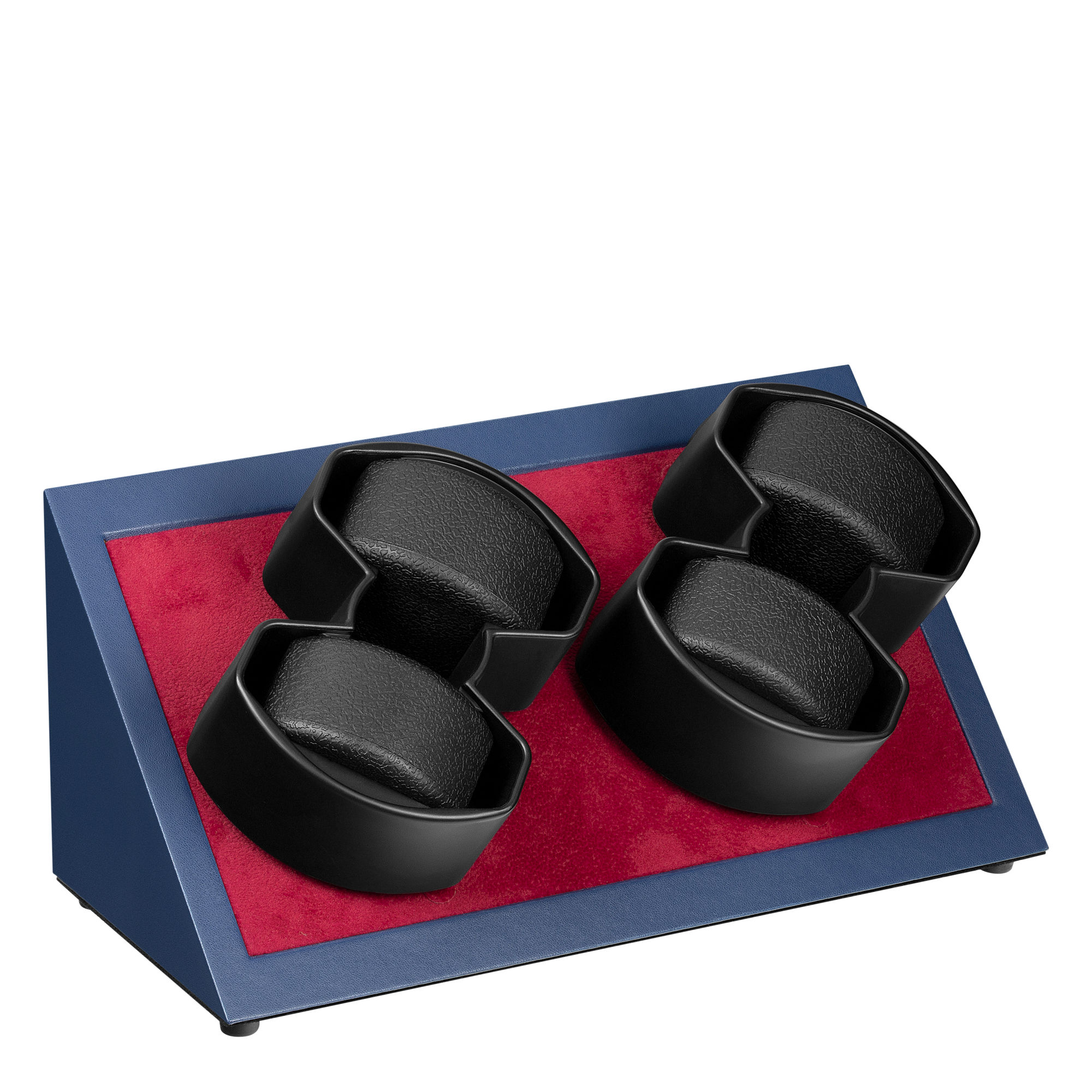 Augustine 4-Slot Watch Winder - Navy Blue