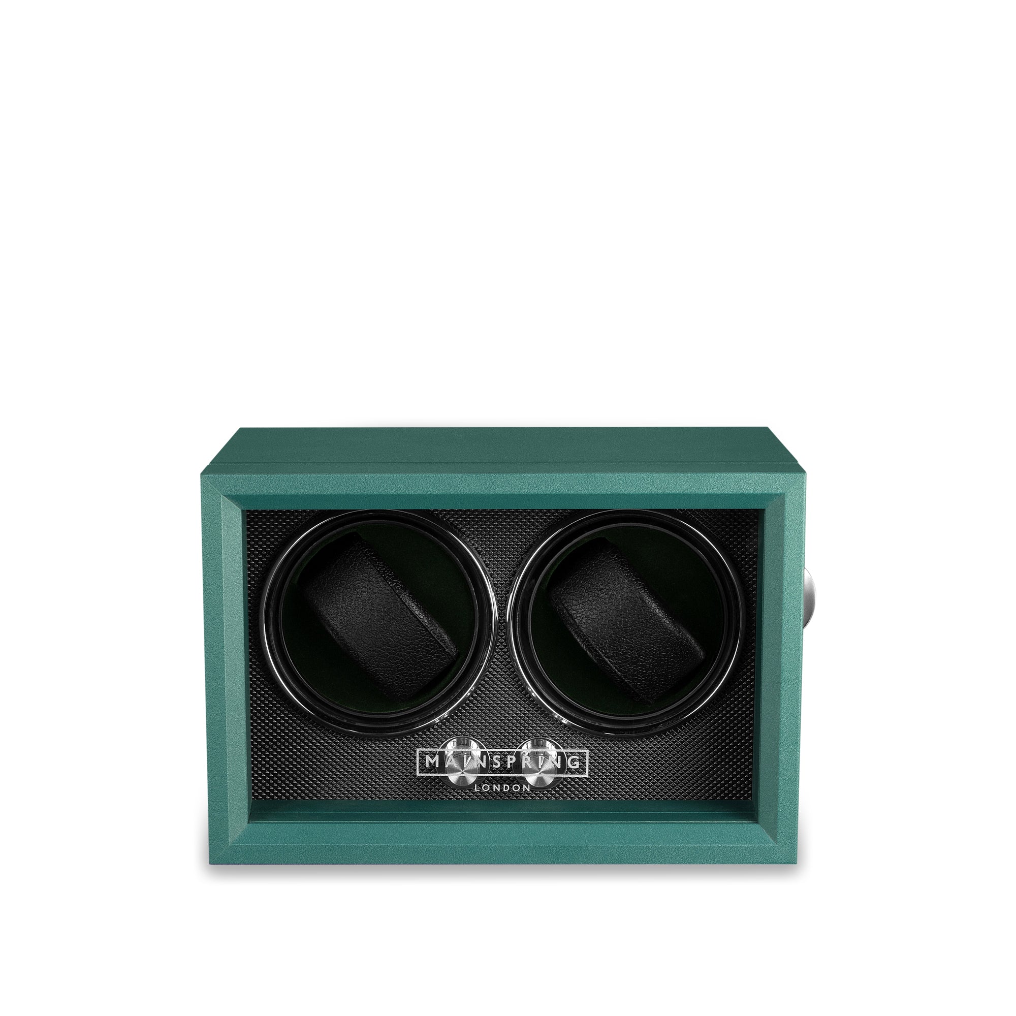 Guardian Dual Slot Watch Winder - Emerald Green