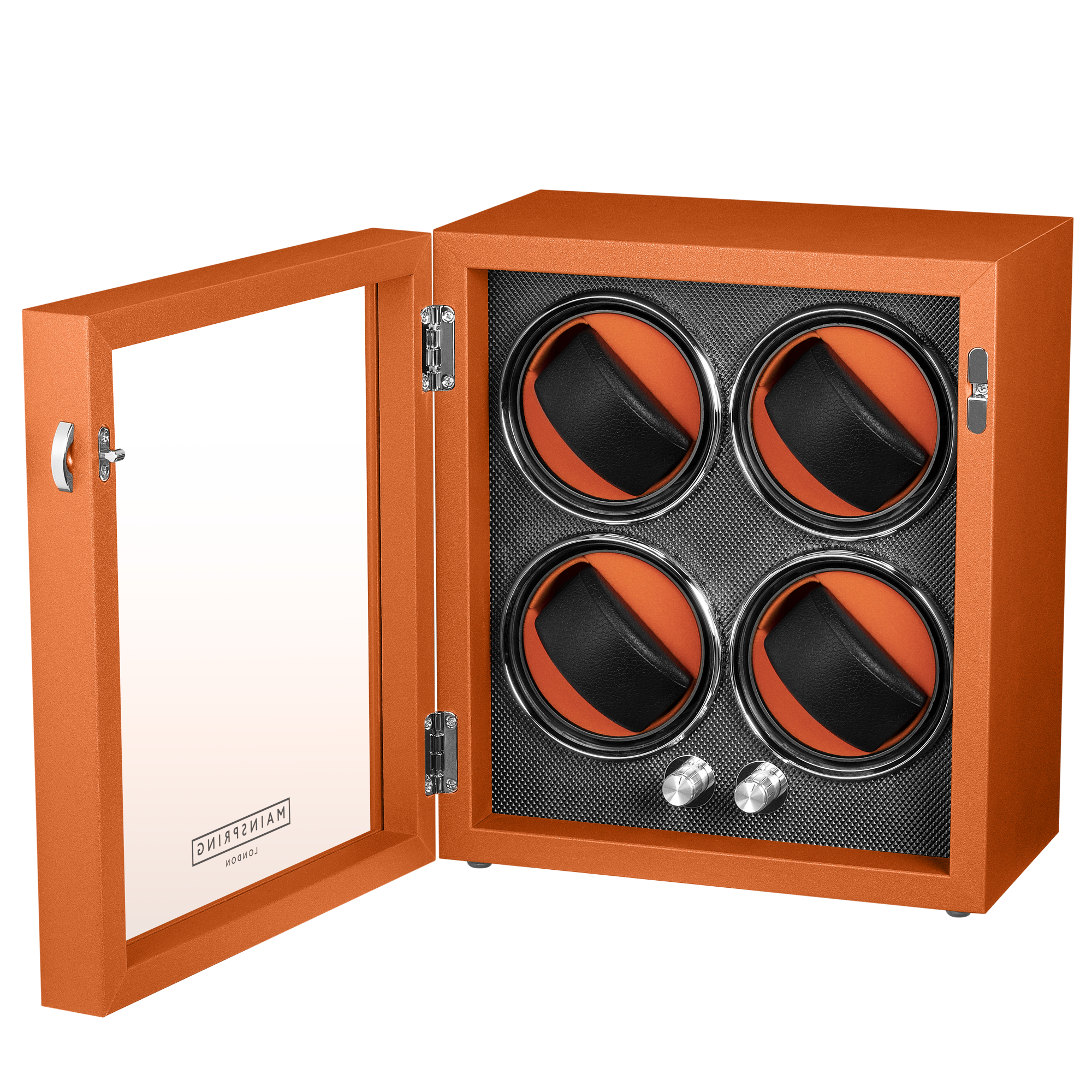 Guardian 4-Slot Watch Winder - Retro Orange