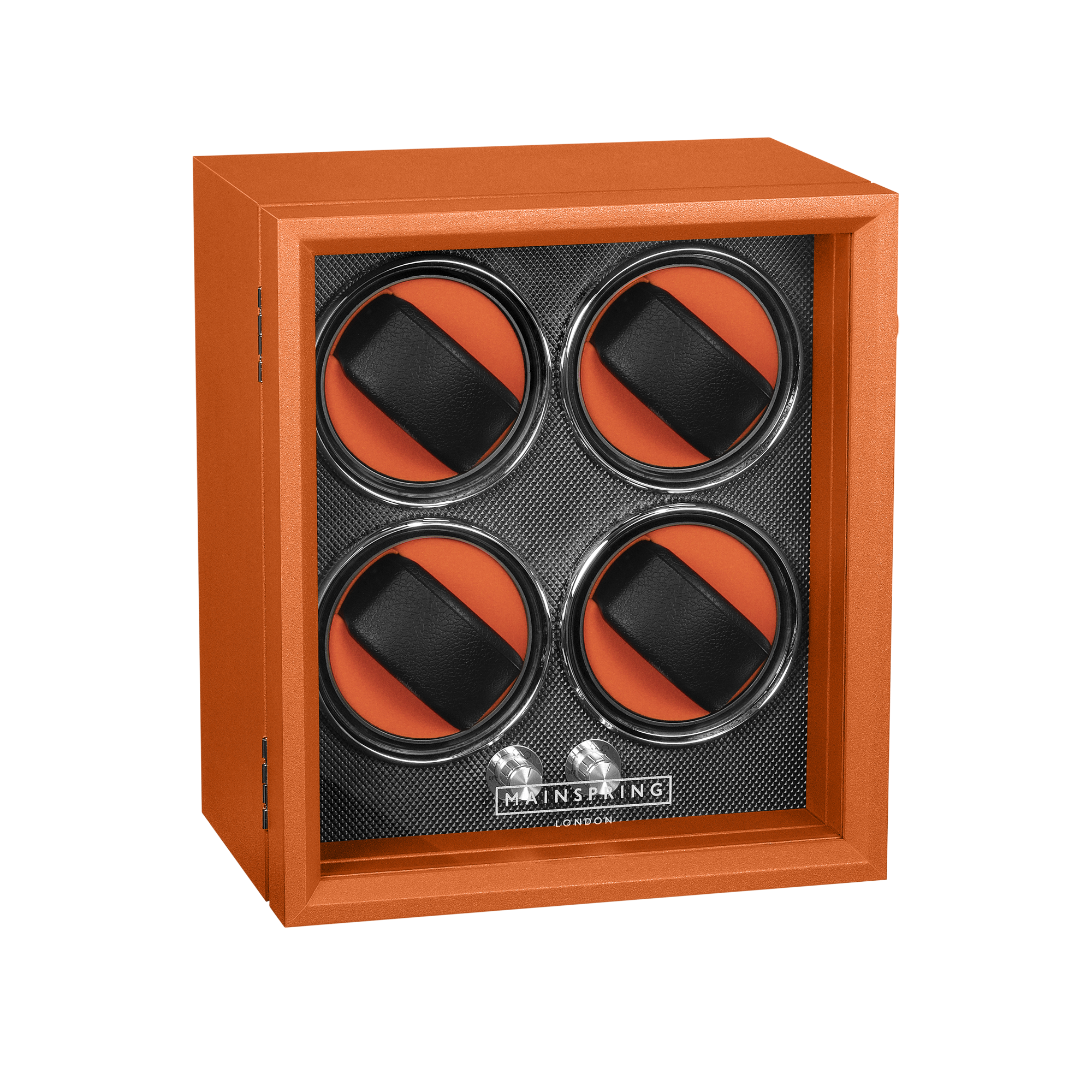 Guardian 4-Slot Watch Winder - Retro Orange