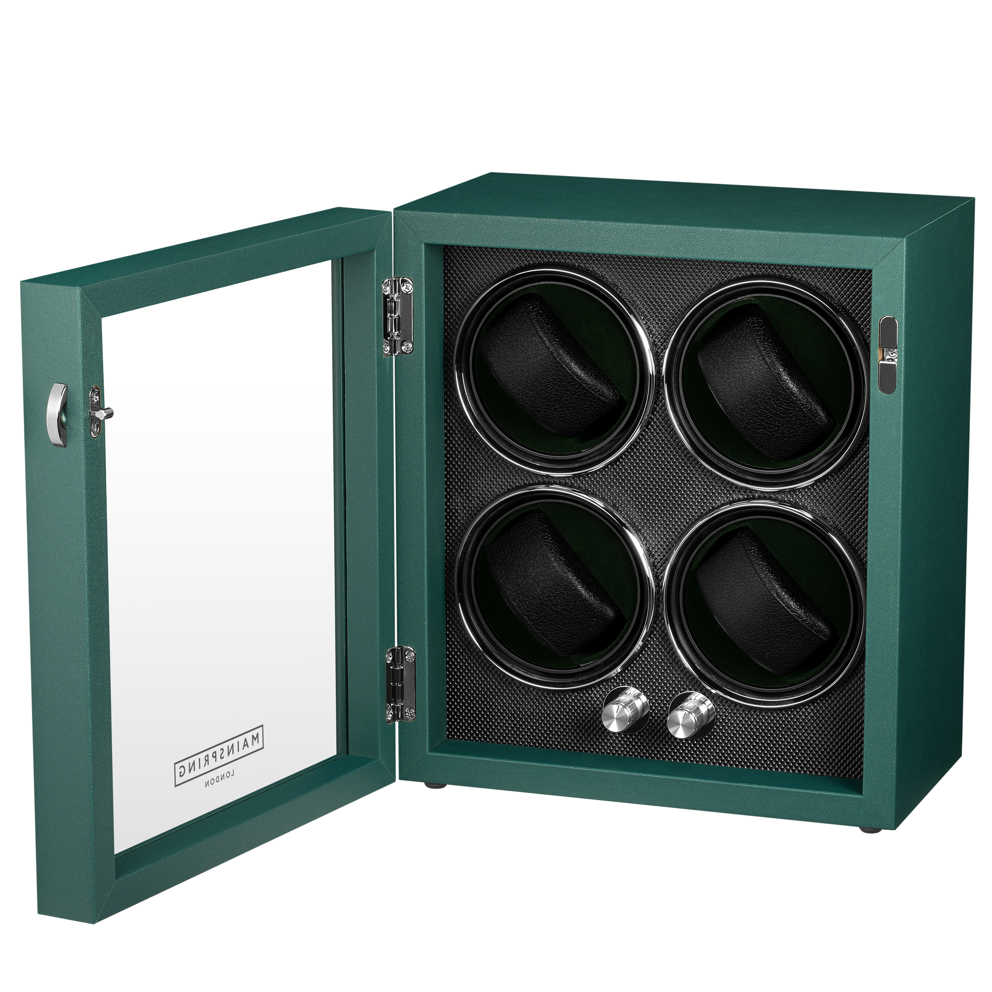 Guardian 4-Slot Watch Winder - Emerald Green