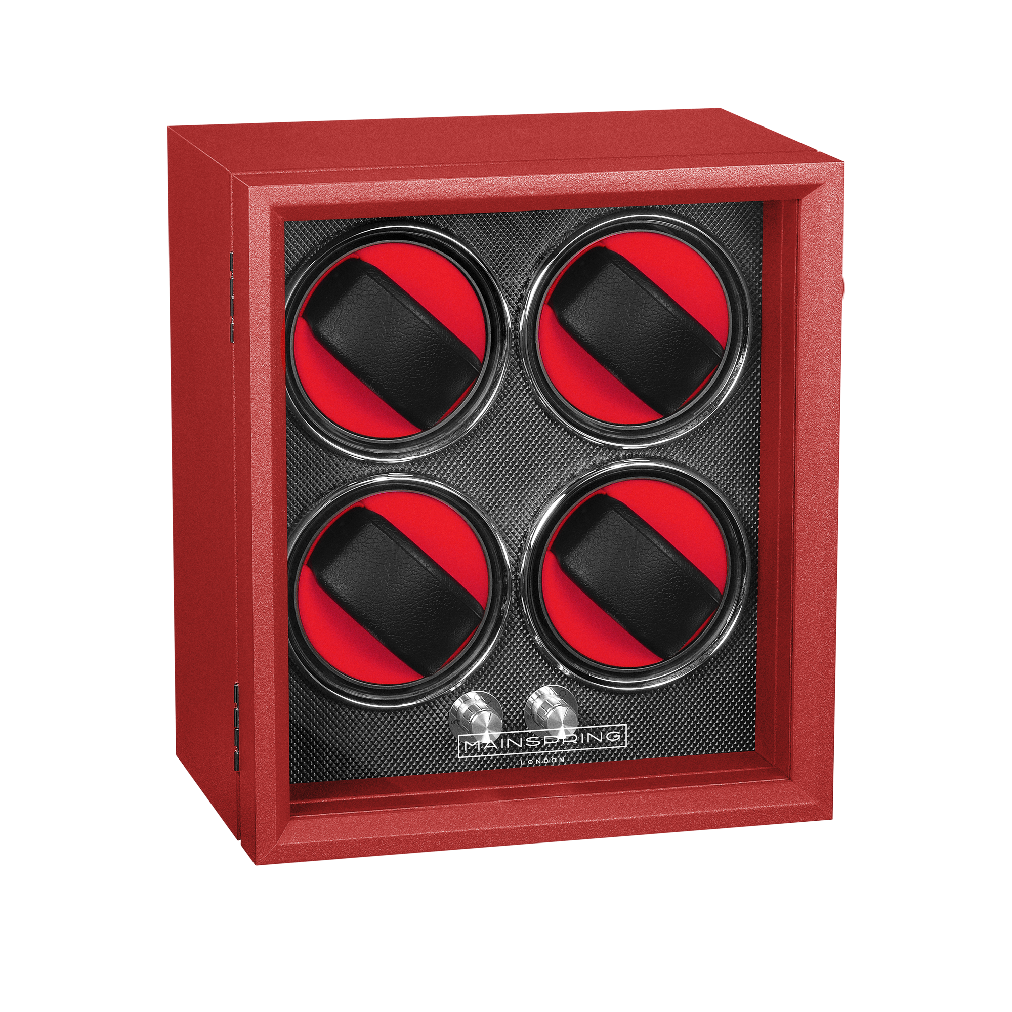 Guardian 4-Slot Watch Winder - Red Reserve