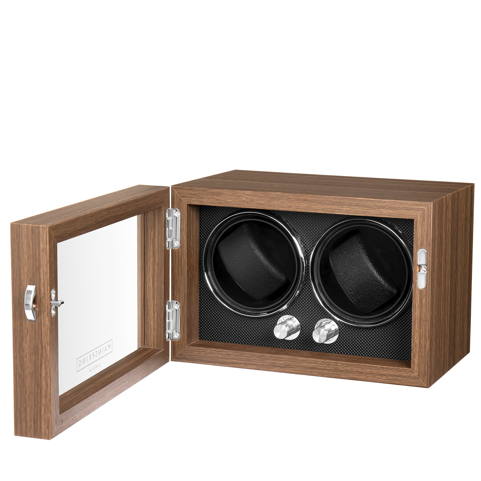 Guardian Dual Slot Watch Winder - Mahogany