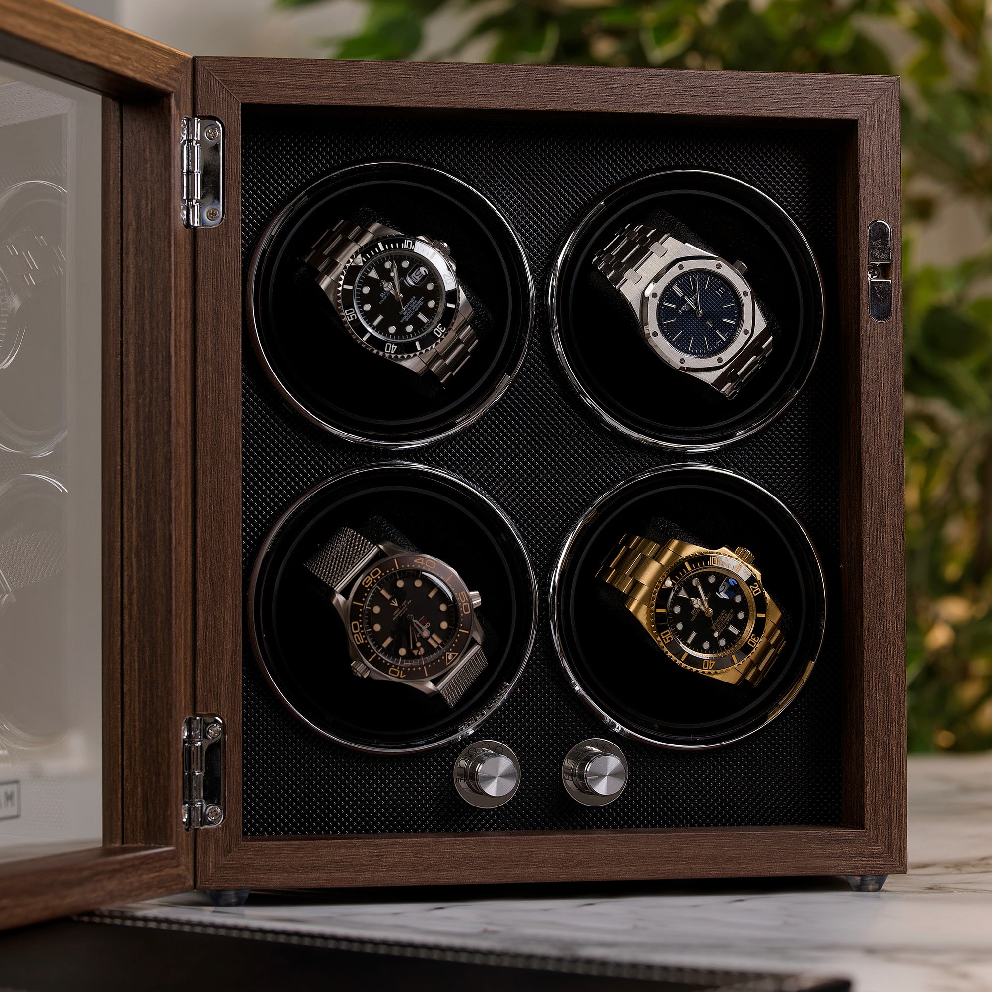 Guardian 4-Slot Watch Winder - Mahogany