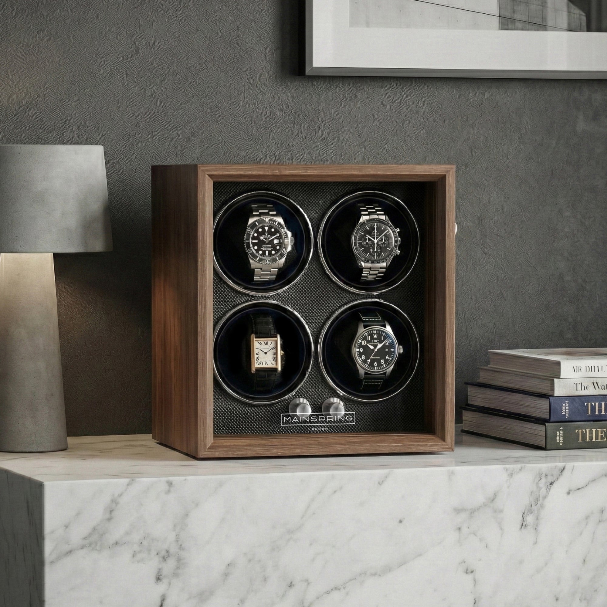 Guardian 4-Slot Watch Winder - Mahogany