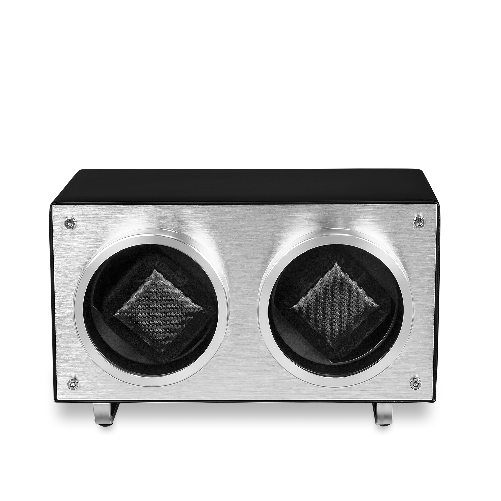 Flemington Dual Slot Watch Winder - Piston Black