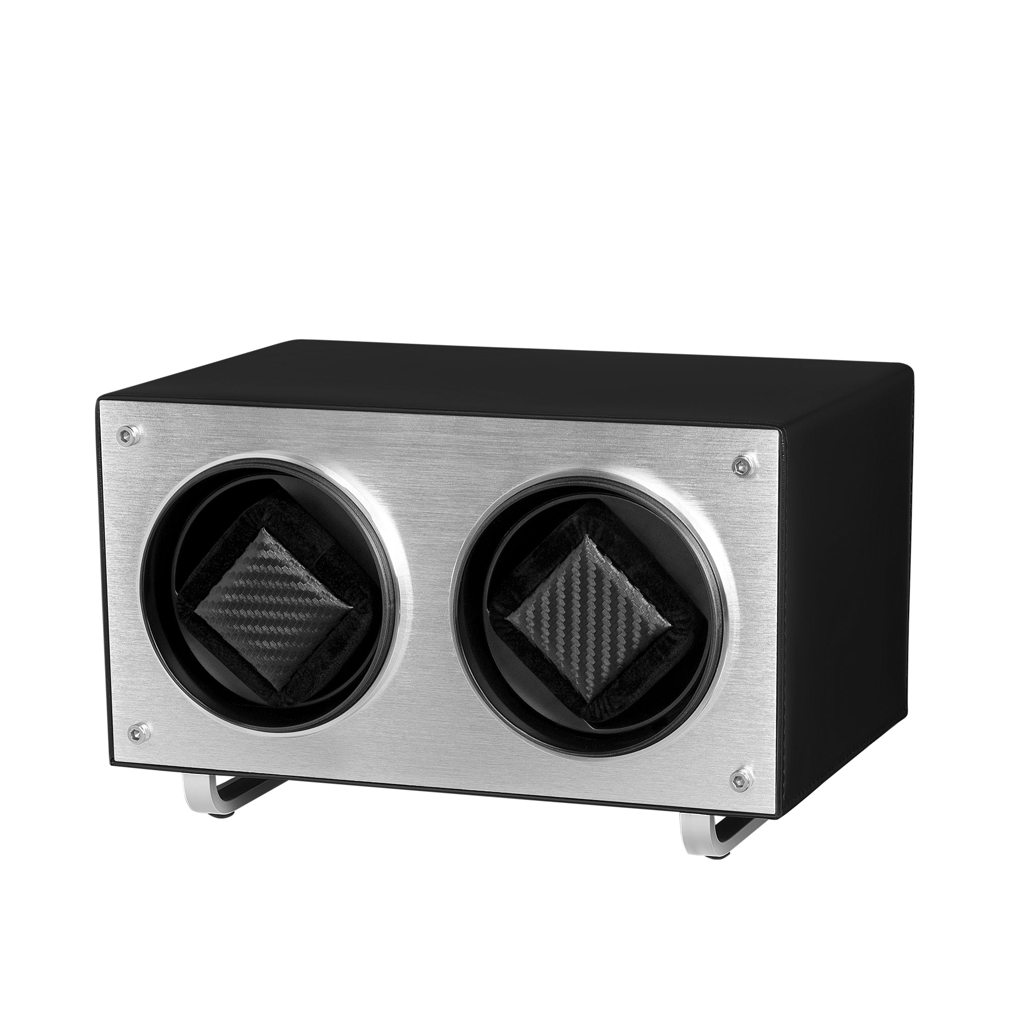 Flemington Dual Slot Watch Winder - Piston Black