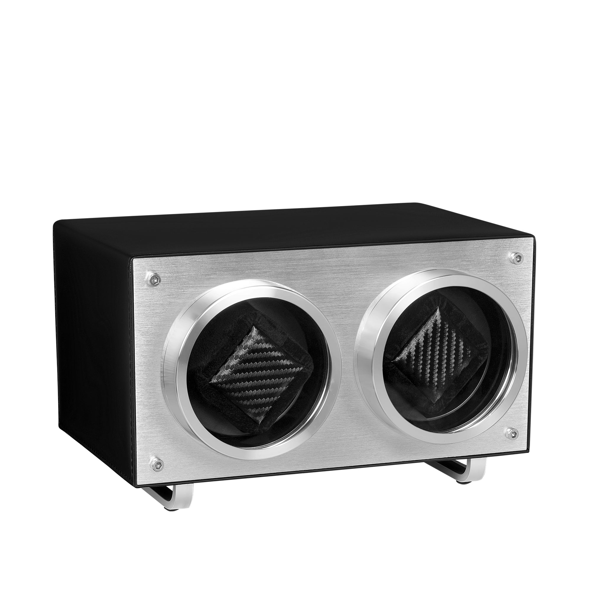 Flemington Dual Slot Watch Winder - Piston Black