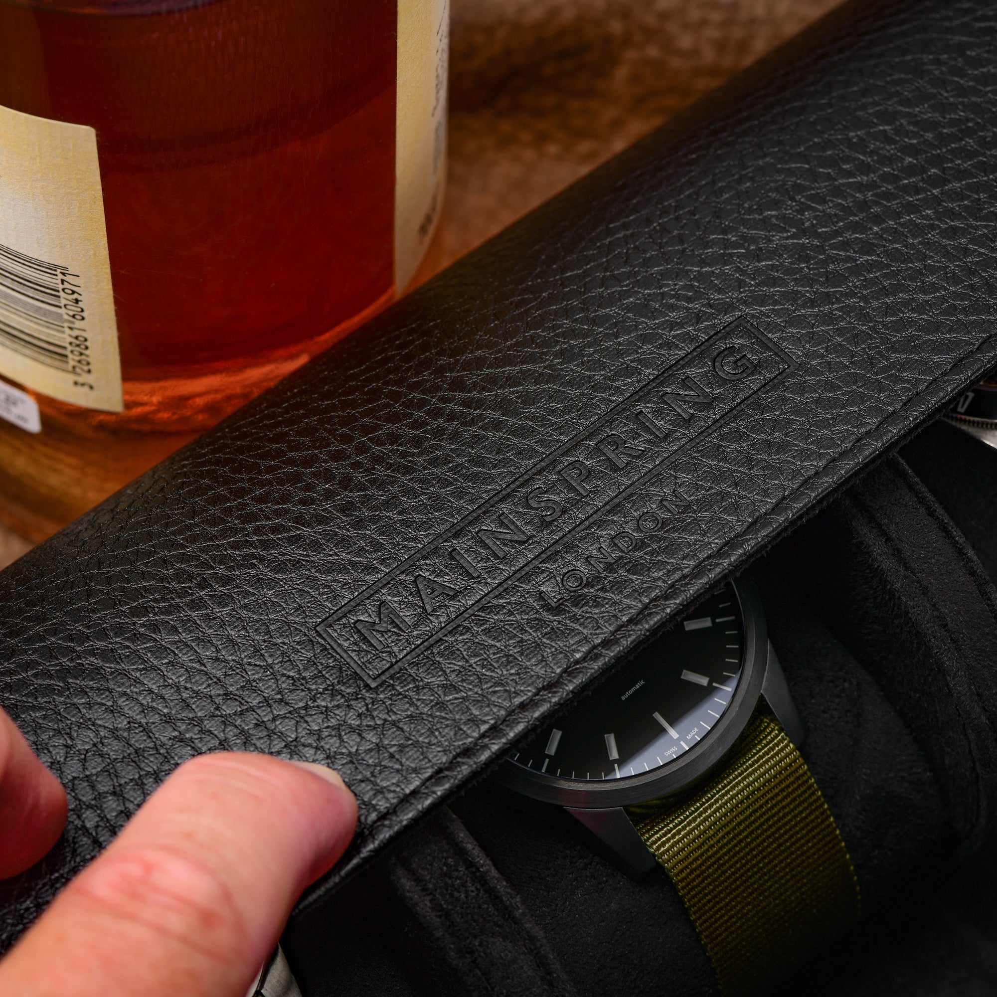 Lorenzo 3-Slot Collector Pouch - Black