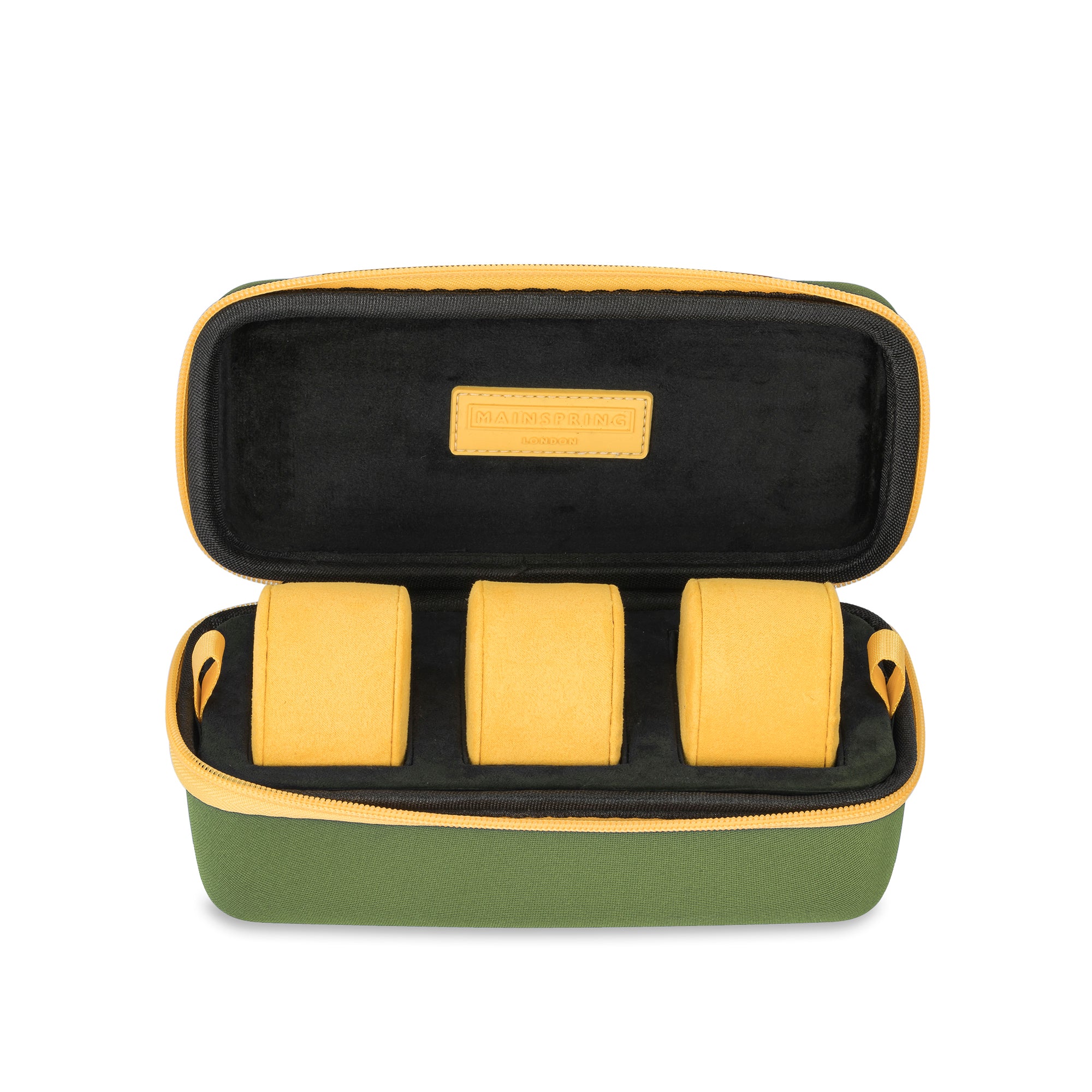 Technospeed 3-Slot Watch Box - Khaki Green