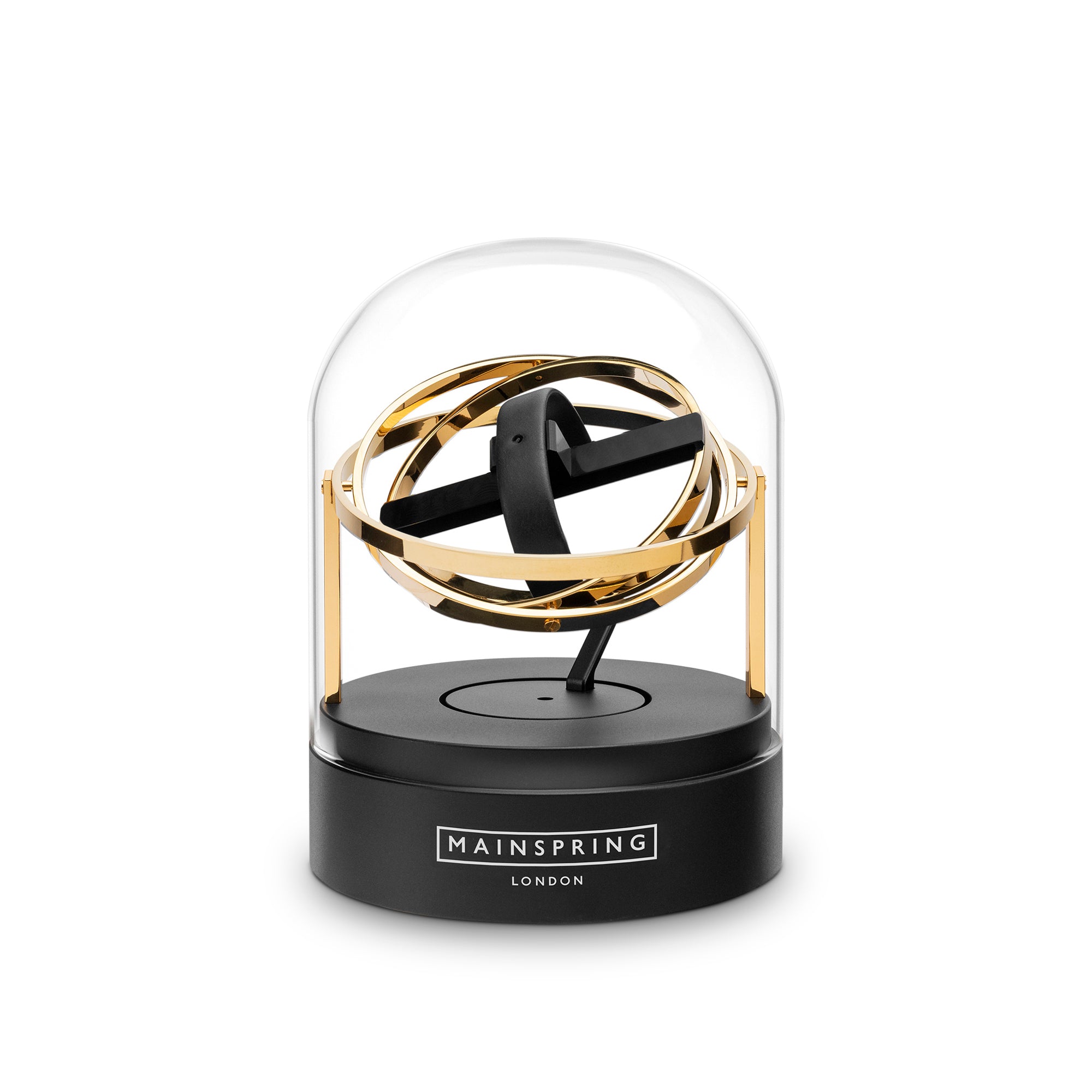 Gyroscope Single Slot Watch Winder - Gold