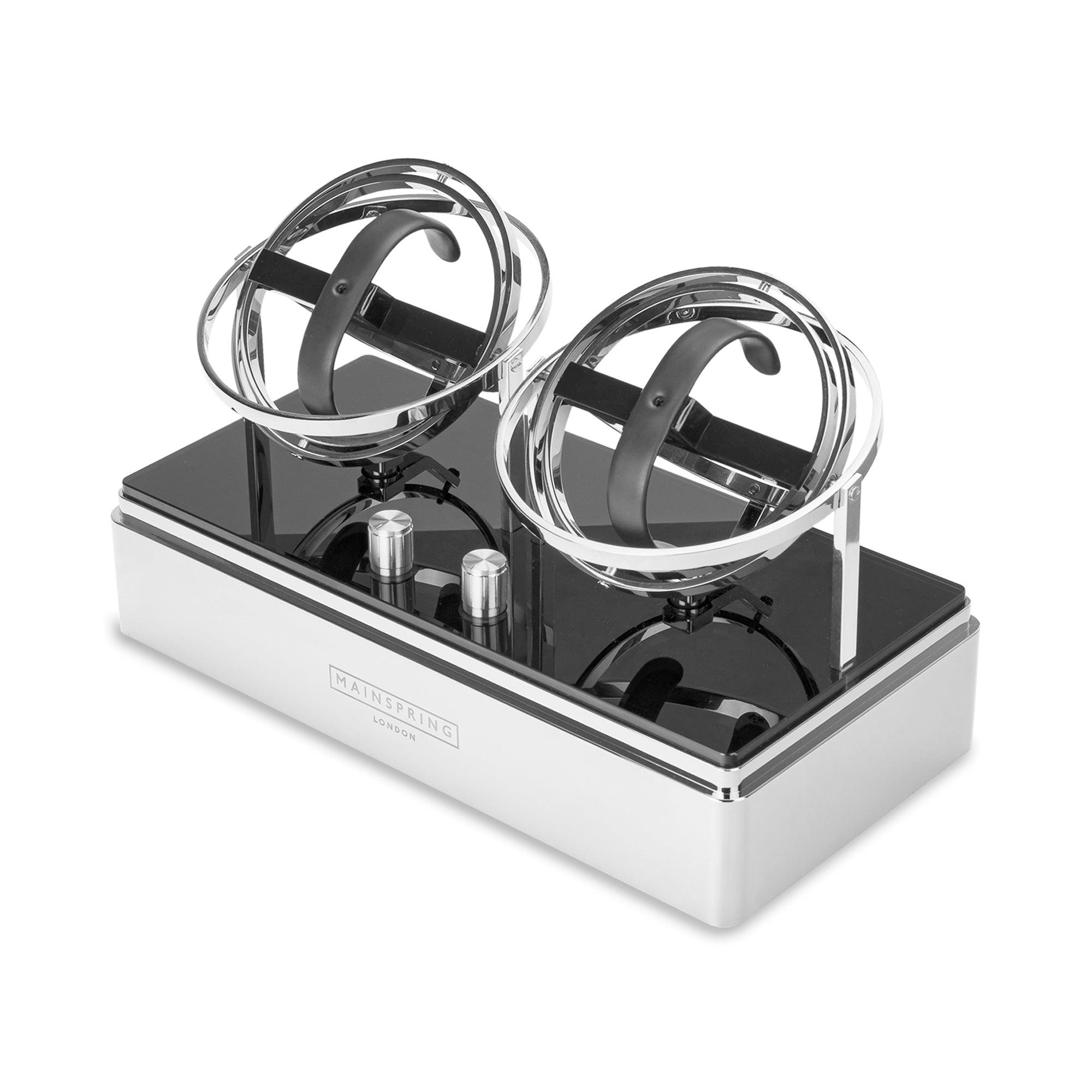 Dualism Dual Slot Watch Winder - Silver