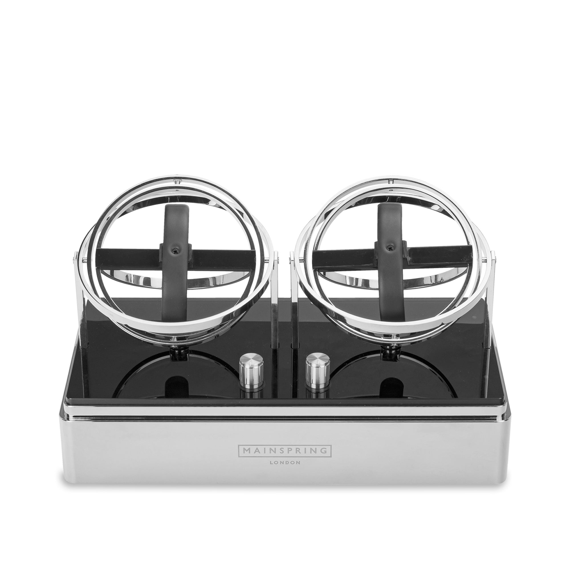 Dualism Dual Slot Watch Winder - Silver