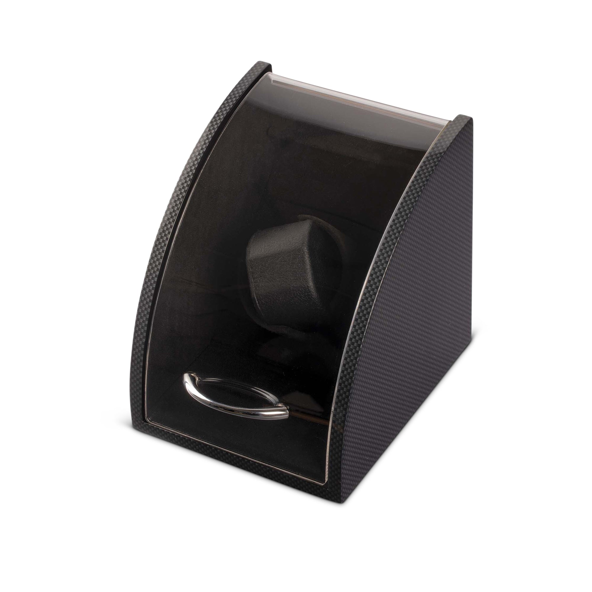 Quadrant Single Slot Watch Winder - Carbon Fibre Black