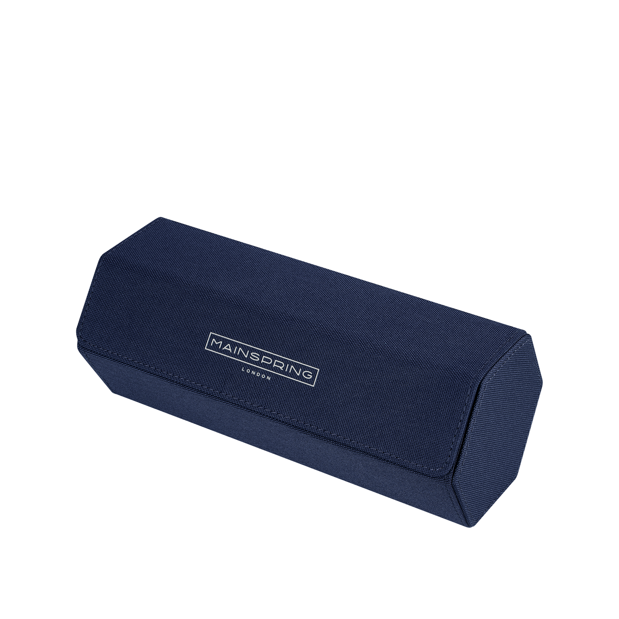 Esagono 3-Slot Watch Roll - Denim Blue