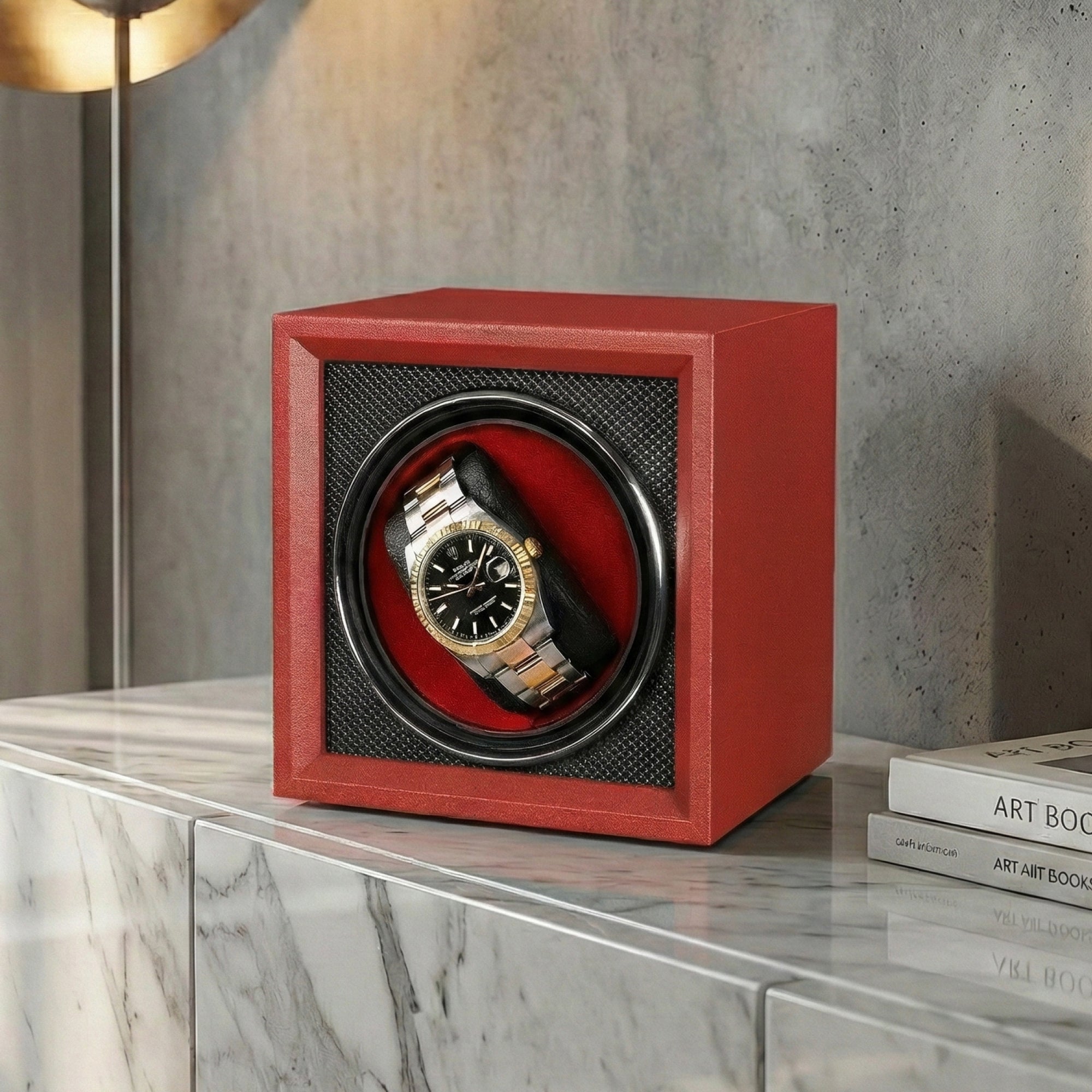 Guardian Single Slot Watch Winder - Red Reserve
