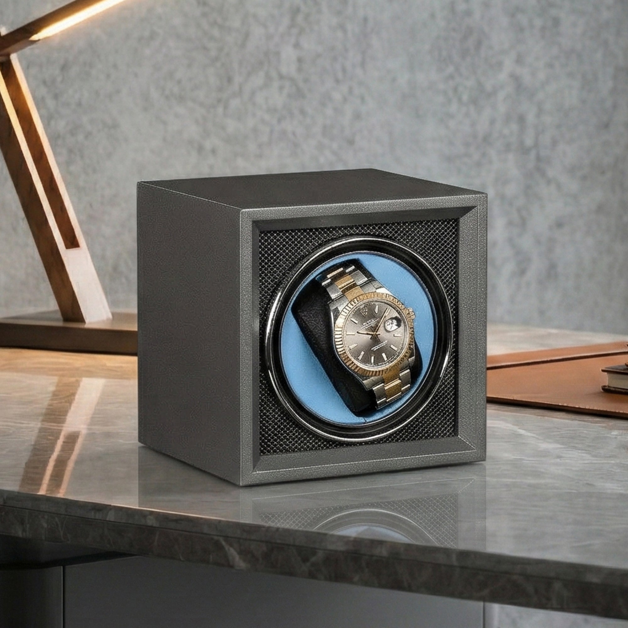 Guardian Single Slot Watch Winder - Graphite Guard