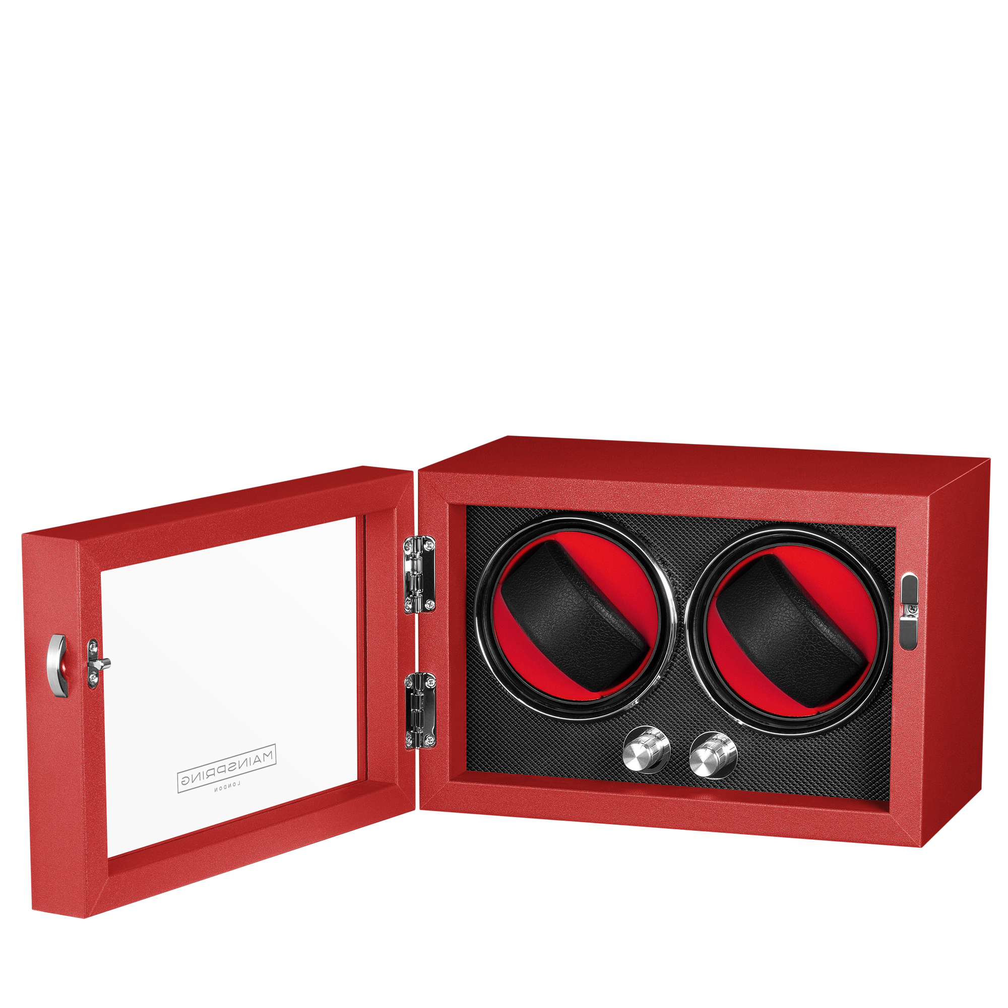 Guardian Dual Slot Watch Winder - Red Reserve