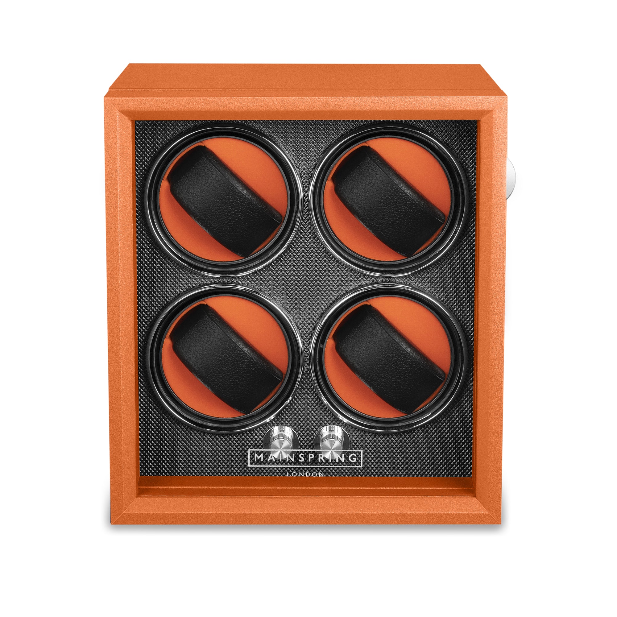 Guardian 4-Slot Watch Winder - Retro Orange