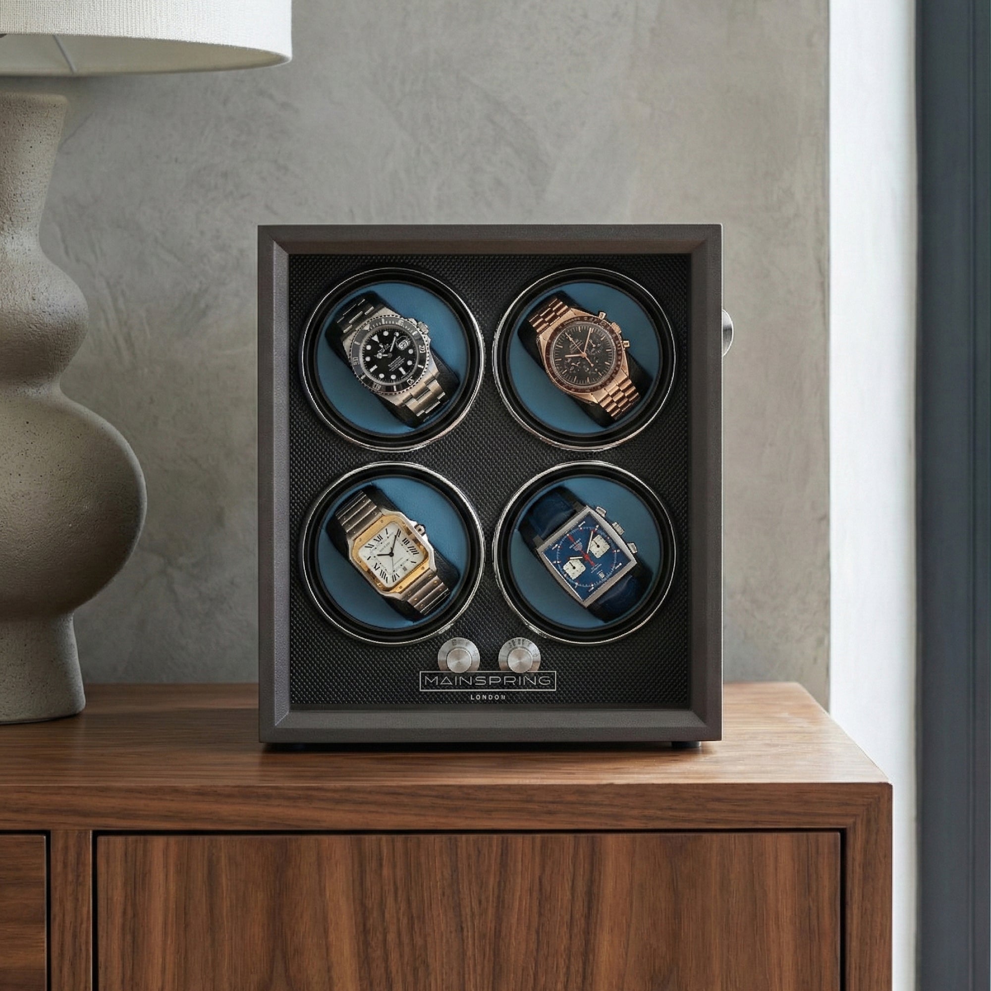 Guardian 4-Slot Watch Winder - Graphite Guard