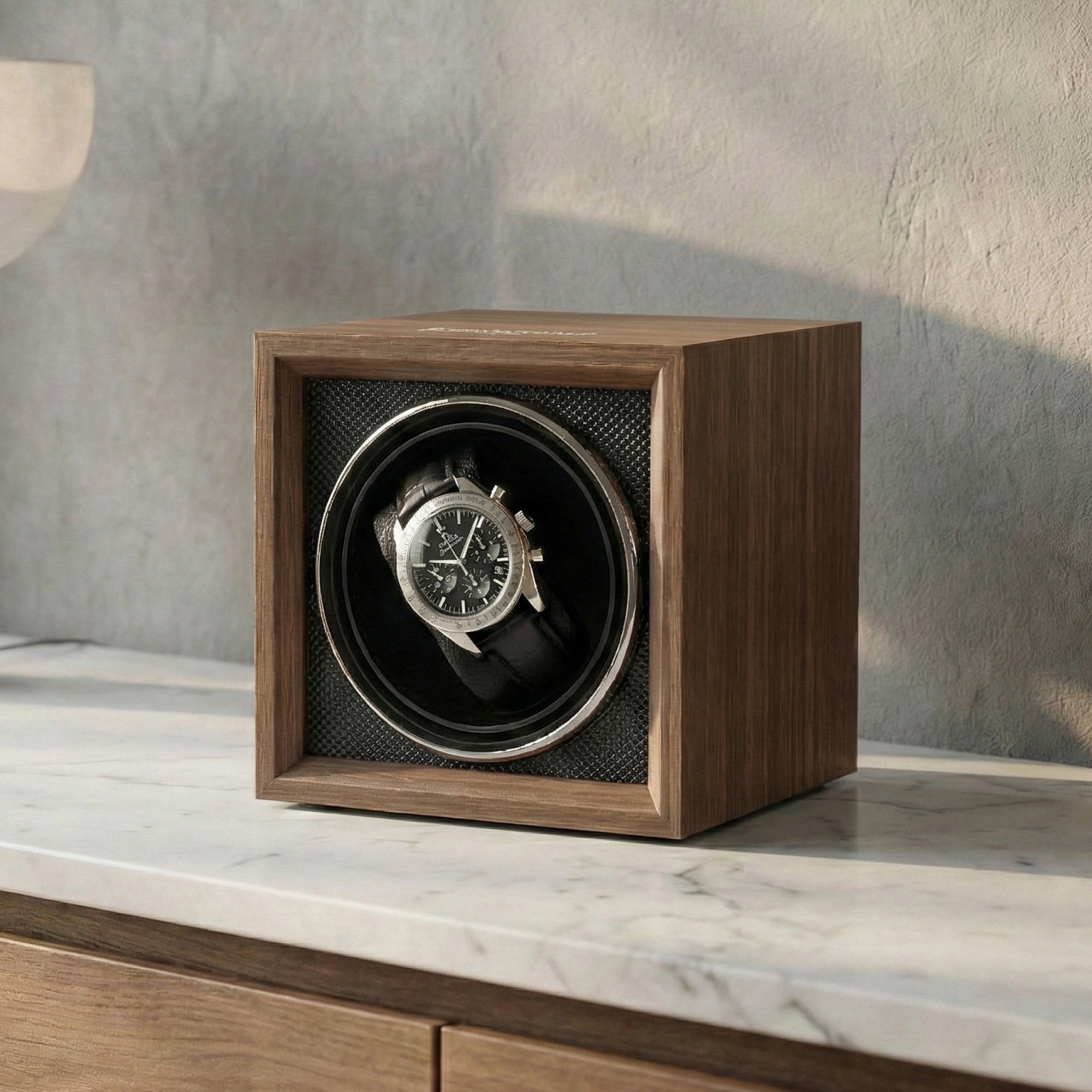 Guardian Single Slot Watch Winder - Mahogany