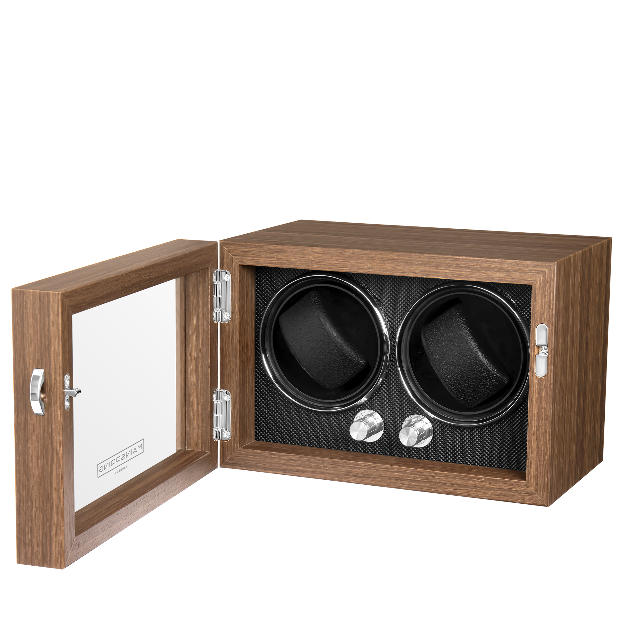 Guardian Dual Slot Watch Winder - Mahogany