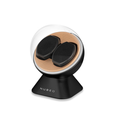 Satellite Double Slot Watch Winder - Gemini Black