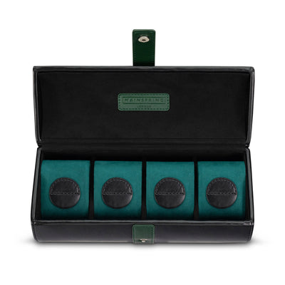 Podium 4-Slot Watch Box - Poker Black