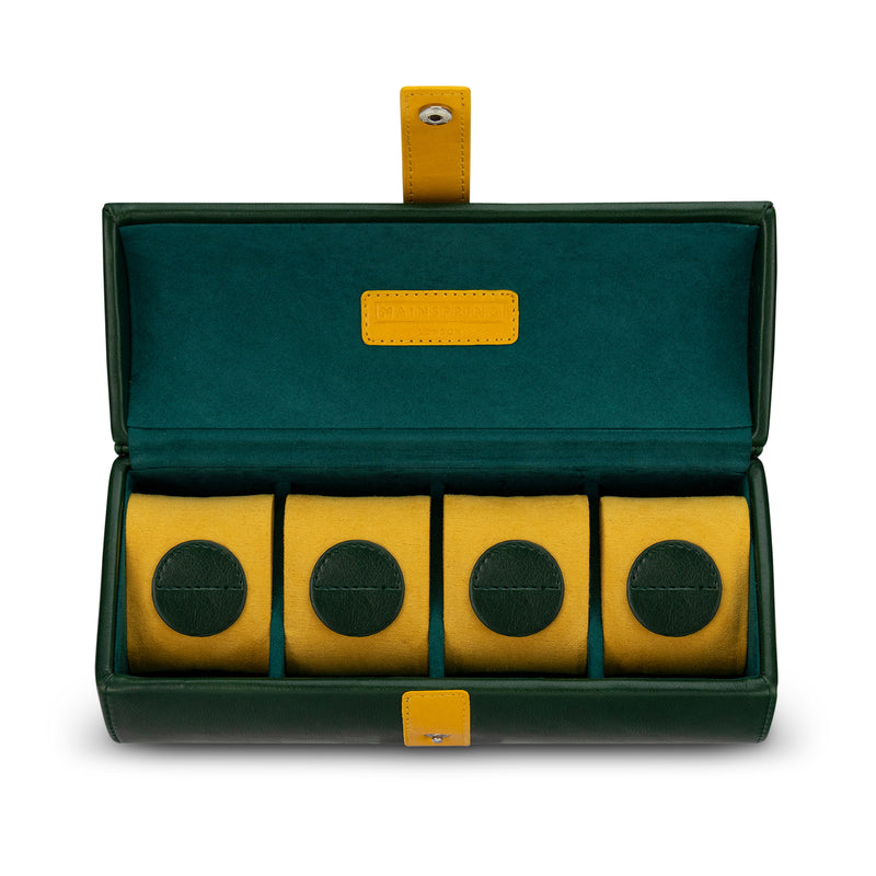 Podium 4-Slot Watch Box - Racing Green