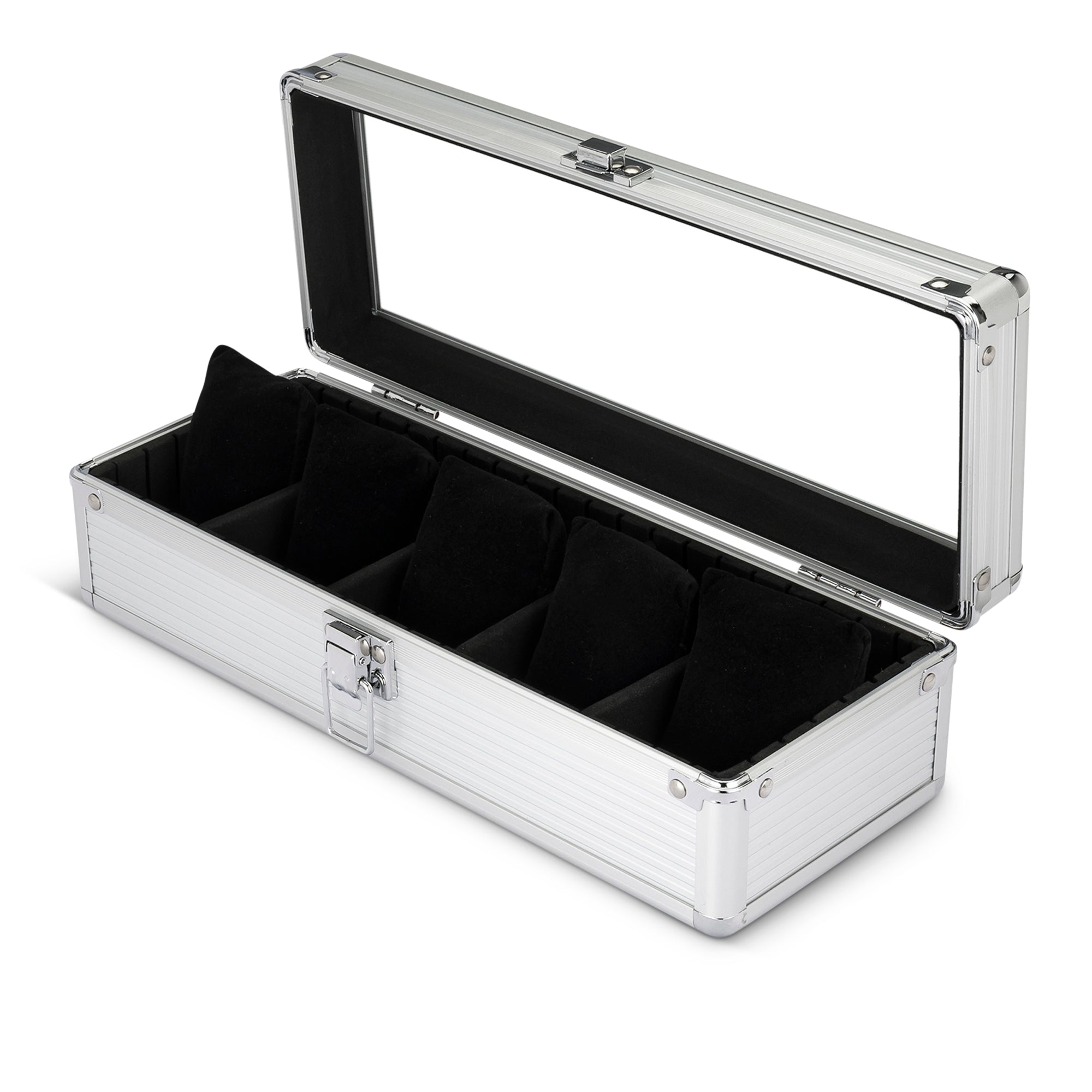 Soldado 5-Slot Watch Case - Silver