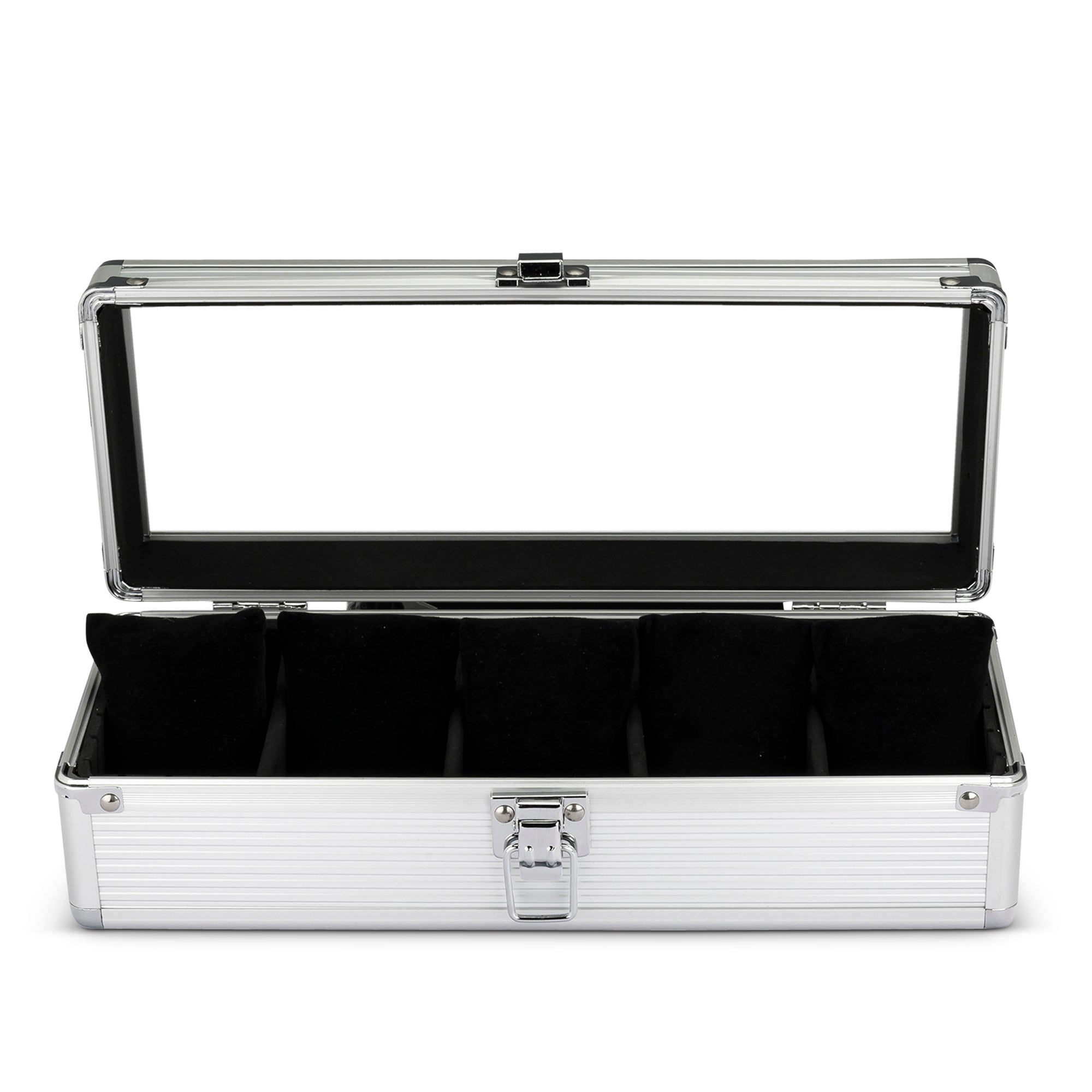 Soldado 5-Slot Watch Case - Silver