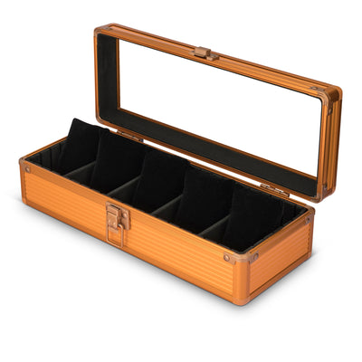 Soldado 5-Slot Watch Case - Tiger Orange