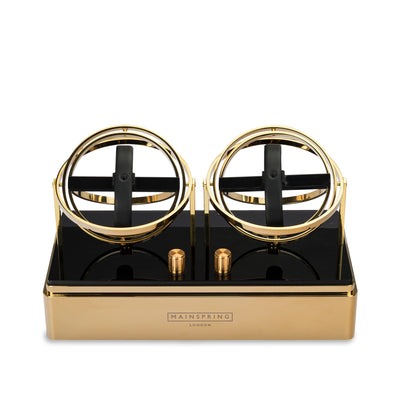 Dualism Dual Slot Watch Winder - Gold
