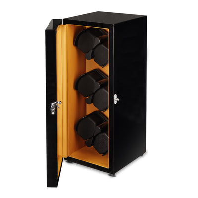 Oxford Guardian 6-Slot Watch Winder - Black